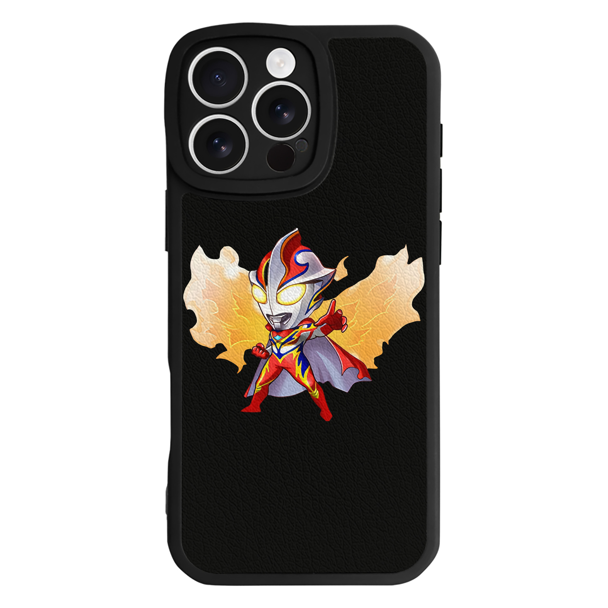 （画像用） ウルトラマン Ultraman 【iPhone 16シリーズ対応】シリコンスマホケース（レザー調） 材質：シリコン